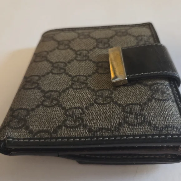 GUCCI GG MONOGRAM  PREOWNED WALLET, DARK BROWN - Picture 7 of 14